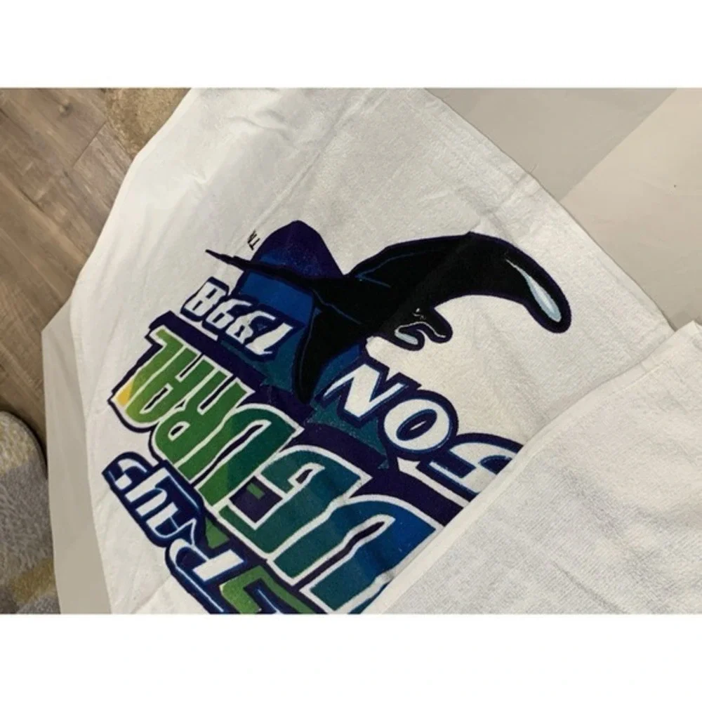 MLB Tampa Bay Devil Rays Beach‎ Towel Inaugural Season 1998 Vintage RARE HTF EUC